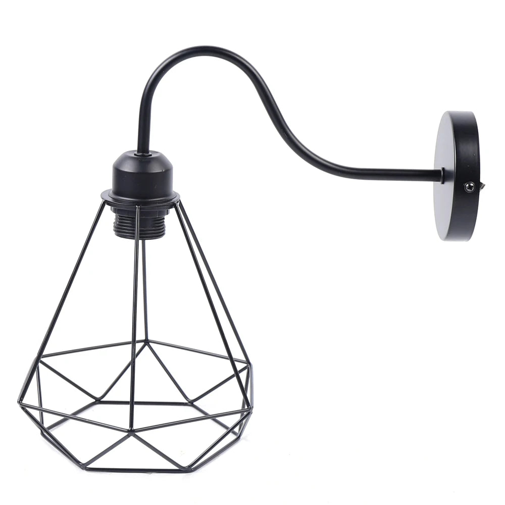 Industrial Vintage Wire Cage Wall Sconces
