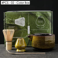 Thumbnail for Japanese Matcha Blender Set with Bamboo Whisk Matcha Brush