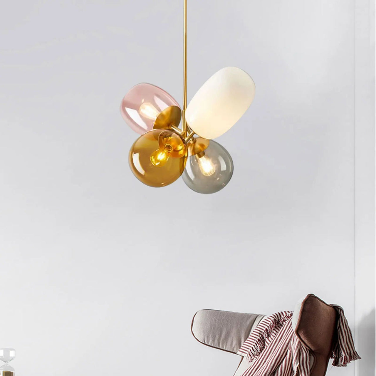 4 Colorful LED Balloon Chandelier