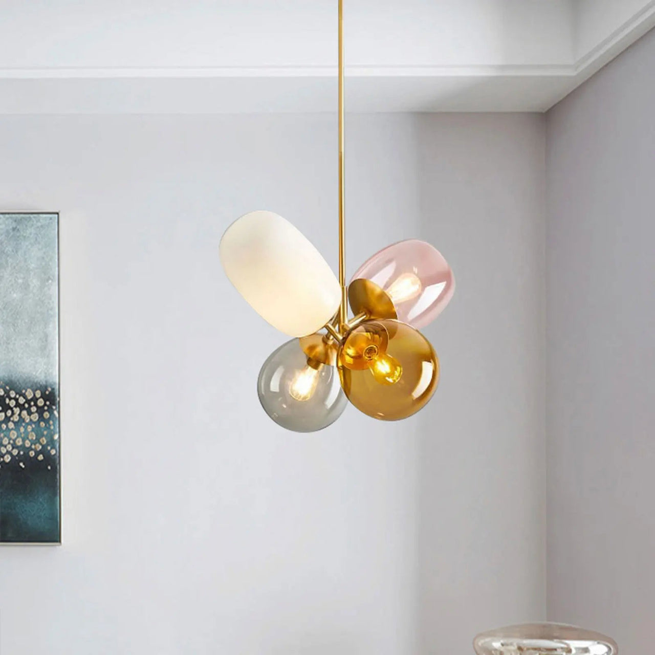 4 Colorful LED Balloon Chandelier