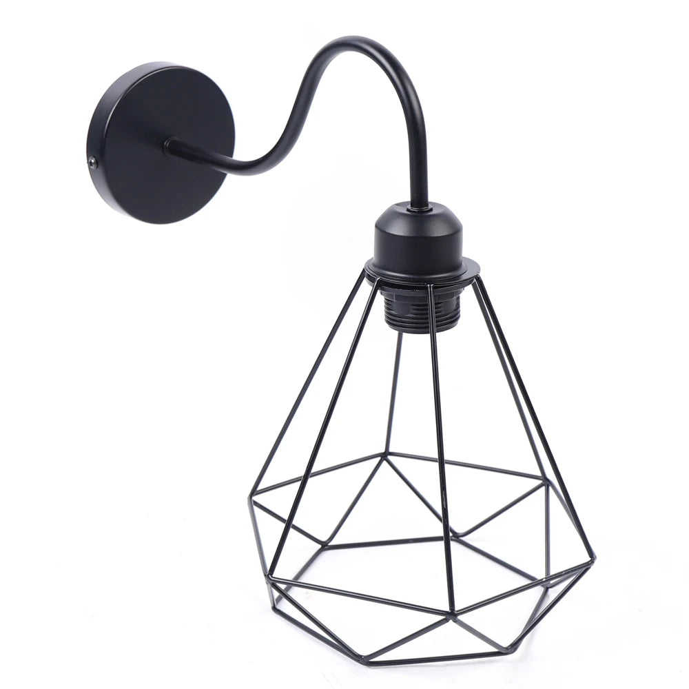 Industrial Vintage Wire Cage Wall Sconces