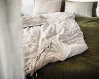 Thumbnail for Linen duvet cover with ties
