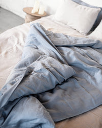 Thumbnail for Linen duvet cover with ties