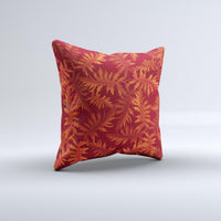 Thumbnail for Vector Fall Red Branches ink-Fuzed Decorative Throw Pillow