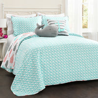 Thumbnail for Full/Queen 5 Piece Microfiber Quilt Set