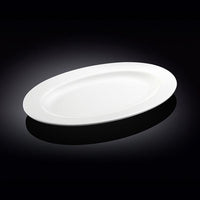 Thumbnail for Rolled Rim White Oval Plate / Platter