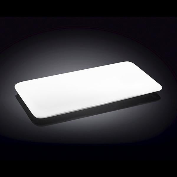 White Rectangle Flat Platter