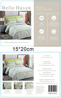 Thumbnail for Belle Haven 6 Piece Cotton Bedsheet Set
