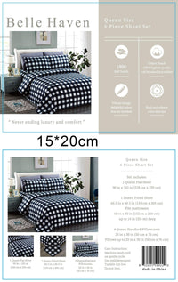 Thumbnail for Belle Haven 6 Piece Cotton Bedsheet Set