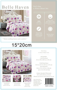 Thumbnail for Belle Haven 6 Piece Cotton Bedsheet Set