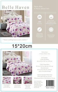 Thumbnail for Belle Haven 6 Piece Cotton Bedsheet Set