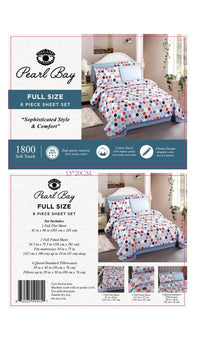 Thumbnail for Pearl Bay 6 Piece Bed Sheet & Pillow Set