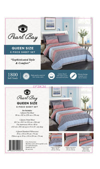Thumbnail for Pearl Bay 6 Piece Bed Sheet & Pillow Set
