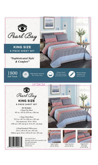 Thumbnail for Pearl Bay 6 Piece Bed Sheet & Pillow Set