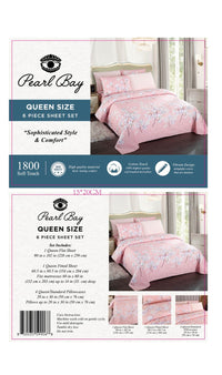 Thumbnail for Pearl Bay 6 Piece Bed Sheet & Pillow Set