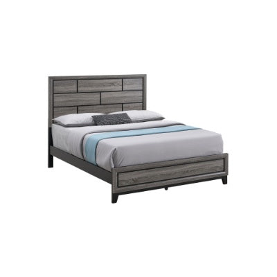 Glasgow Queen Bed Mattress Not Included, Gray