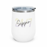 Thumbnail for Sippin Insulated Wine Tumbler- For cold/hot Drinks