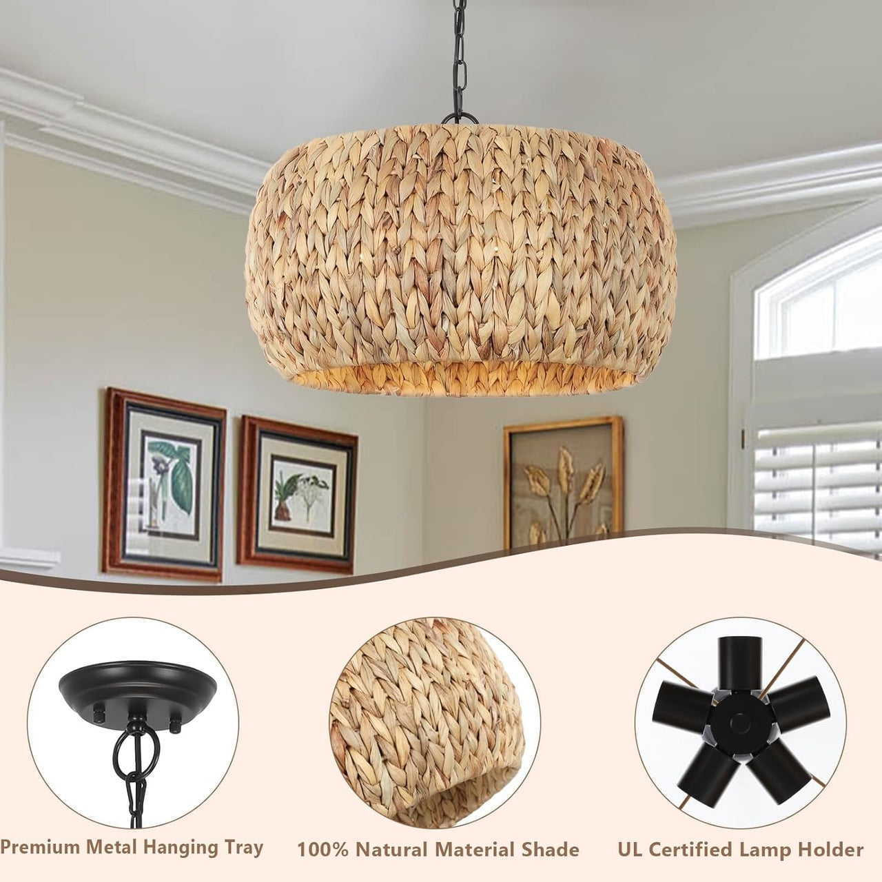 5-Light Boho Chandelier Light
