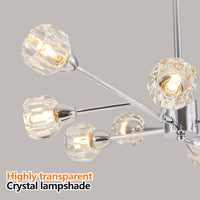 Thumbnail for 9 Lights Chrome Chandelier for Living Room