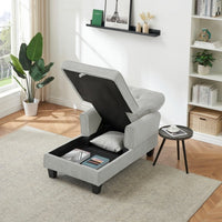 Thumbnail for Upholstered Lounge Chair For Bedroom Living Room With Rivets