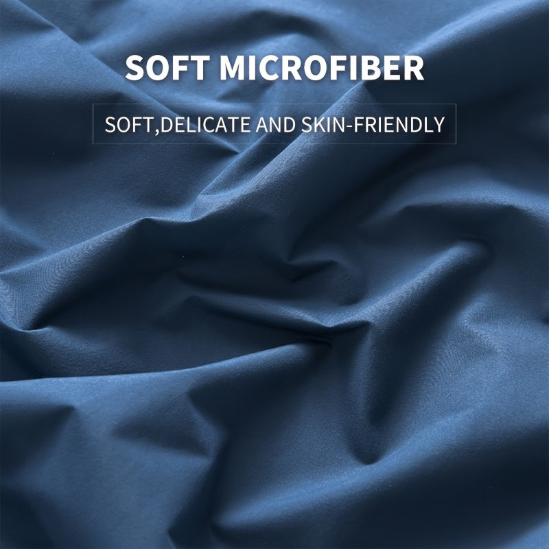 Blue Waterproof Soft Brushed Fitted Sheet