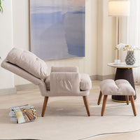 Thumbnail for Lounge Chair With Footrest, 5-stage Adjustable Backrest