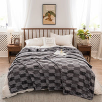 Thumbnail for Autumn Winter Plaid Blankets in Milk Velvet - Casatrail.com