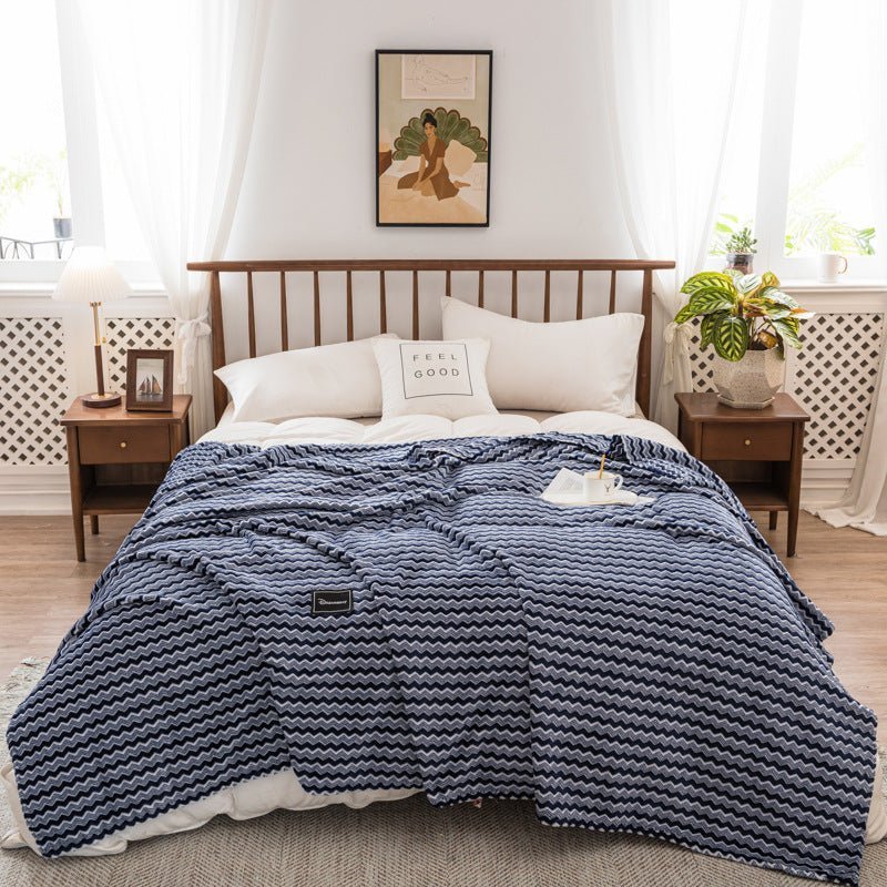 Autumn Winter Plaid Blankets in Milk Velvet - Casatrail.com