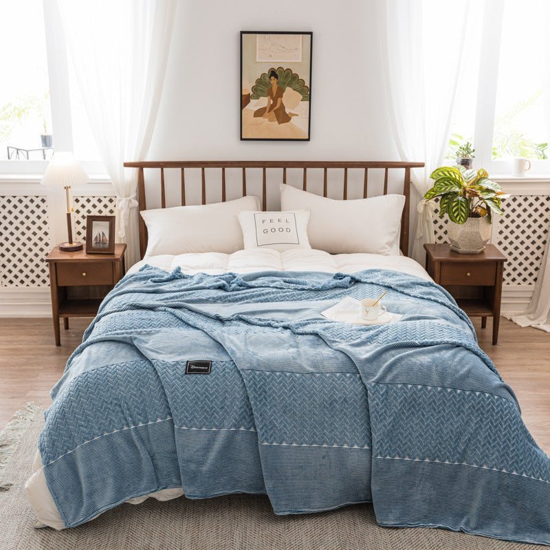 Autumn Winter Plaid Blankets in Milk Velvet - Casatrail.com