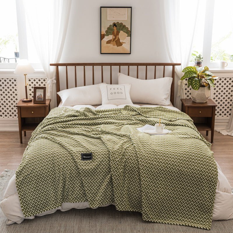 Autumn Winter Plaid Blankets in Milk Velvet - Casatrail.com