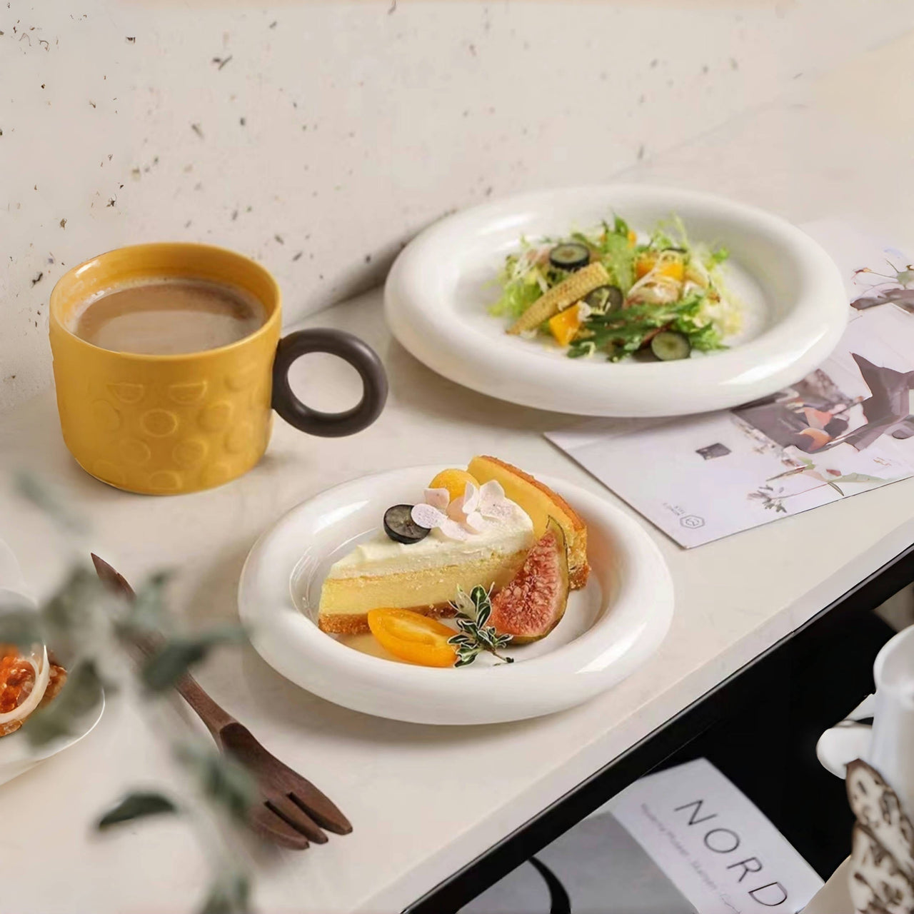 Durable Elegant Porcelain Dessert Plate