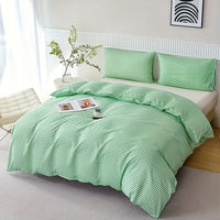 Thumbnail for Plaid Quilt Cover 3Piece Bedding Set