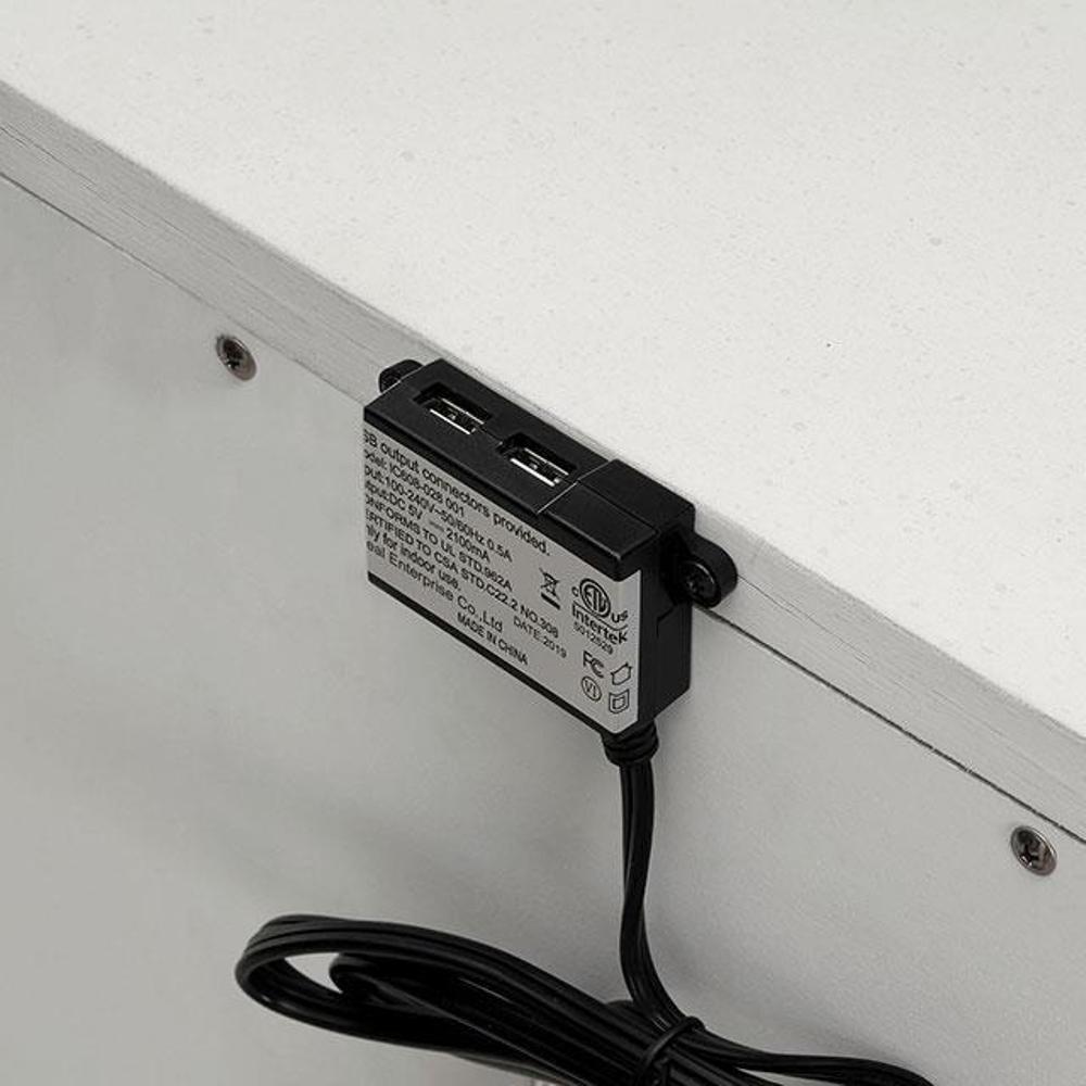 Classic White Color 1pc Nightstand, 2-Drawers