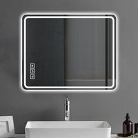 Thumbnail for 40x32 Inch LED Bathroom Mirror Vanity Mirrors with Front Lights Wall
