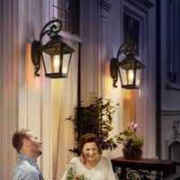 Thumbnail for Black Waterproof Outdoor Wall Lanterns 2-Pack