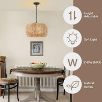 Thumbnail for 5-Light Boho Chandelier Light