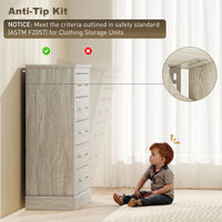 Thumbnail for Farmhouse Chest Of Drawers With 5 Drawers