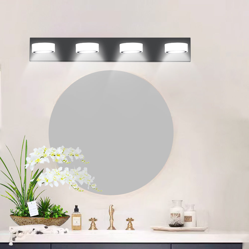LED Modern Black 4-Light Vanity Lights Fixtures