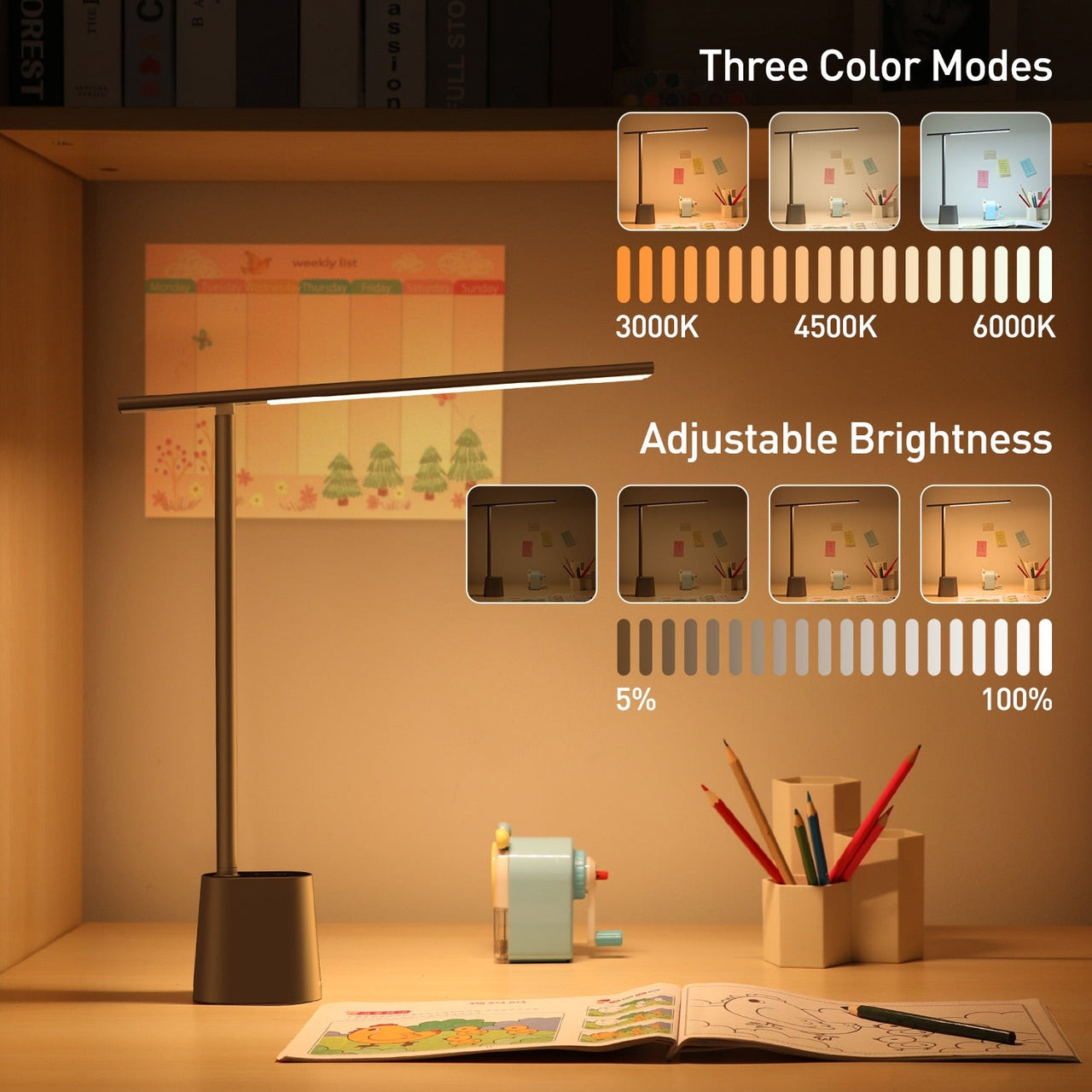 Baseus LED Table Lamp with Eye Protection - Casatrail.com