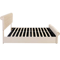 Thumbnail for Functional Bed With Slatted Frame And Storage