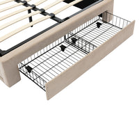 Thumbnail for Upholstered King Size Hydraulic Bed