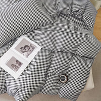 Thumbnail for Plaid Quilt Cover 3Piece Bedding Set