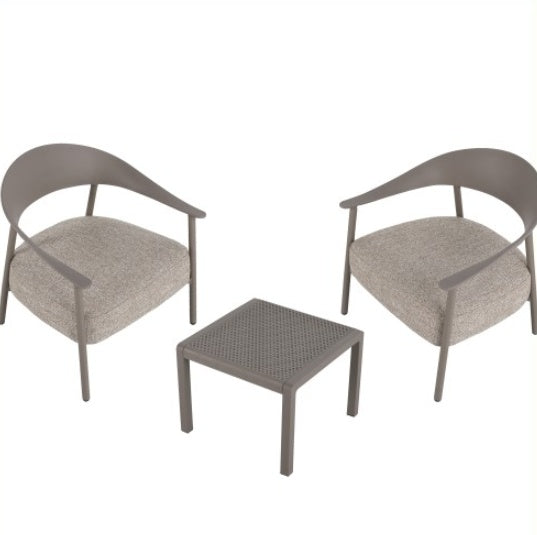 Modern 2 Piece Accent Chair Set With Coffee Table