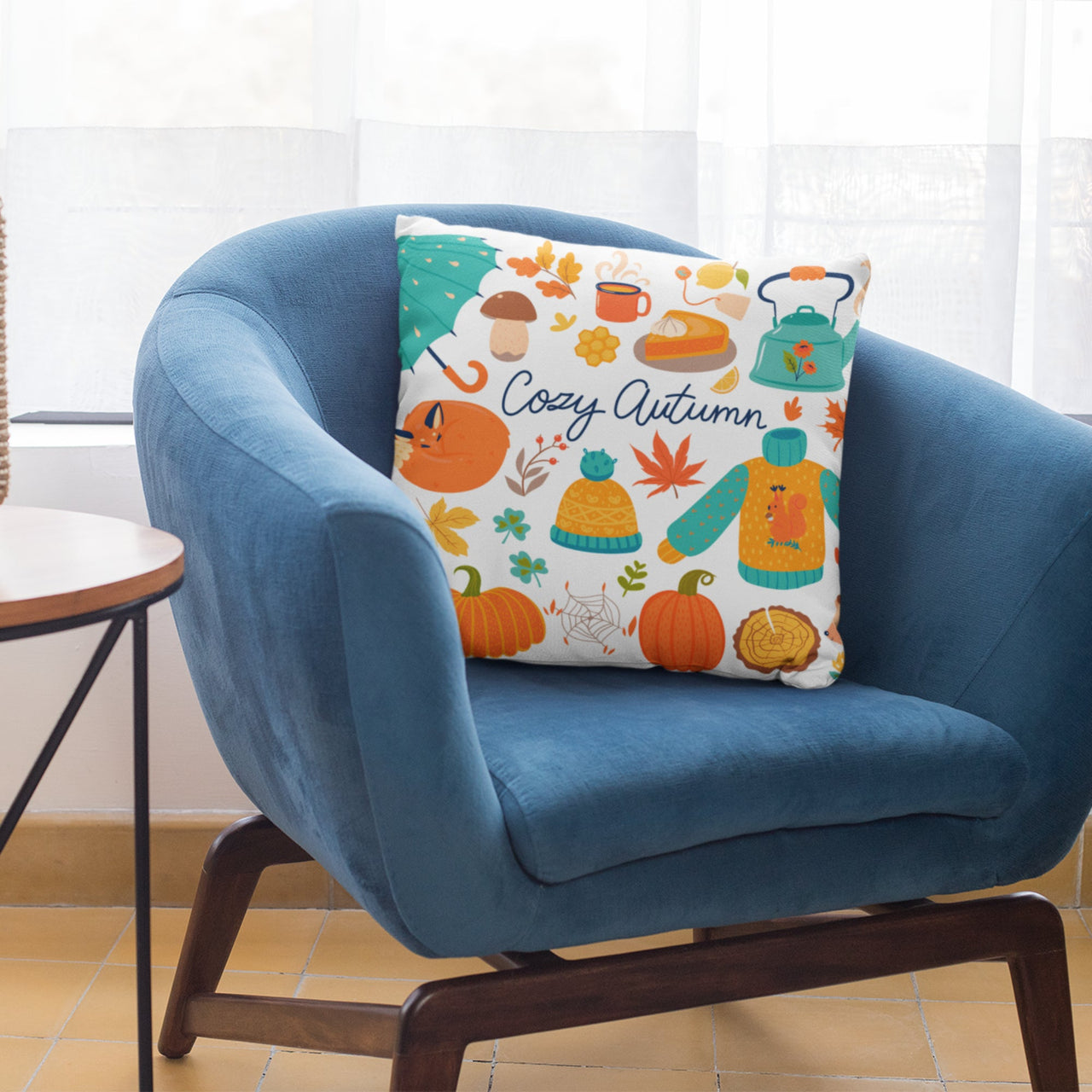 Cozy Autumn Kids Room Pillow Case