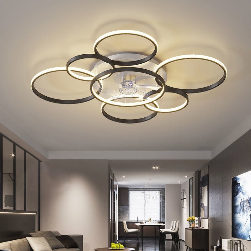 Bedroom Ceiling Fan Light with Ceiling Suction - Casatrail.com