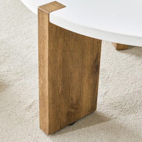 Minimalist Circular MDF Material Coffee Table