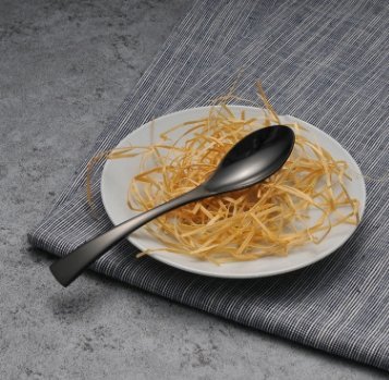 Black Stainless Steel Cutlery Set - Korean Style - Casatrail.com