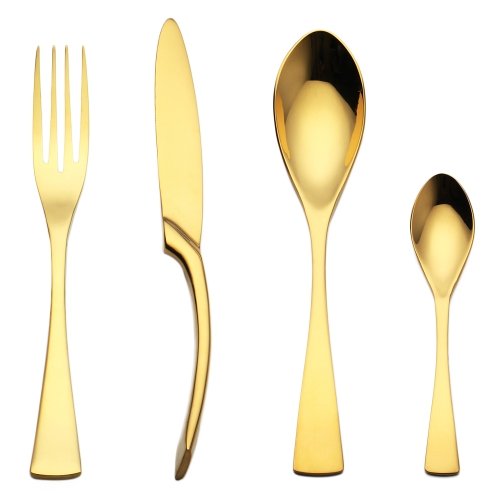 Black Stainless Steel Cutlery Set - Korean Style - Casatrail.com
