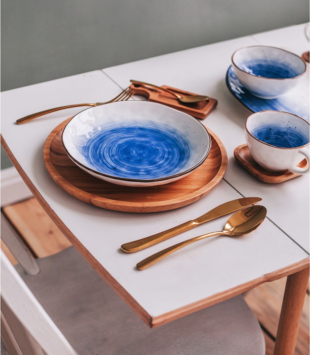 Bamboo Round Plate For pizza / Barbecue / Steak