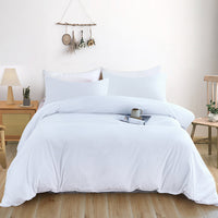 Thumbnail for 3Piece Solid Color Soft Duvet Cover Set